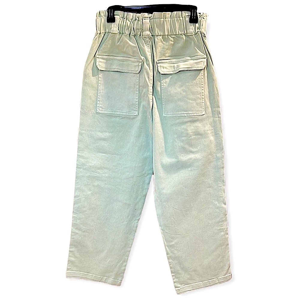 BP Nordstrom Lt Green Paper Bag Wide Leg Denim Pants 28 - Picture 2 of 9